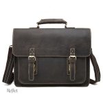 Cartable en cuir de qualité avec finition soignée