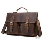 Sacoche en cuir vieilli pour look classique