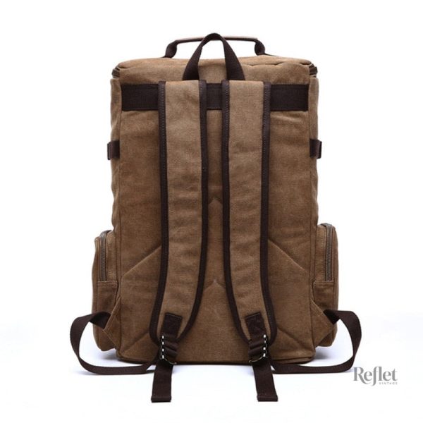 Sac à dos avec finitions soignées et style d'antan