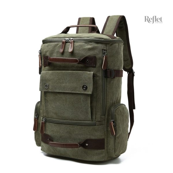 Cartable design vintage, idéal pour un look décontracté
