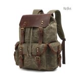 Cartable vintage à poches multiples, pratique et stylé