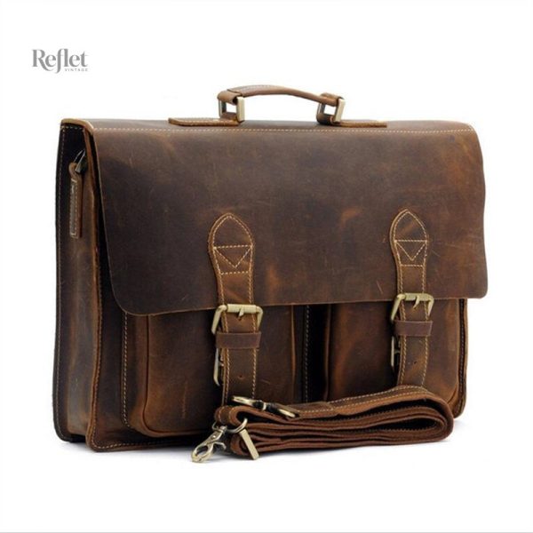 cartable-vintage-cuir-1 Cartable Vintage Cuir élégant et fonctionnel