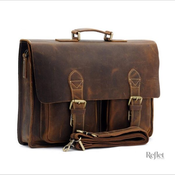 Cartable en cuir de qualité pour le quotidien