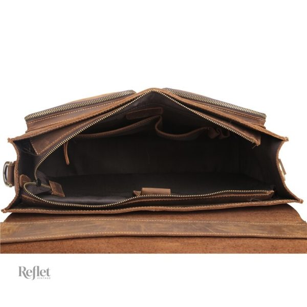Sac à bandoulière vintage en cuir véritable