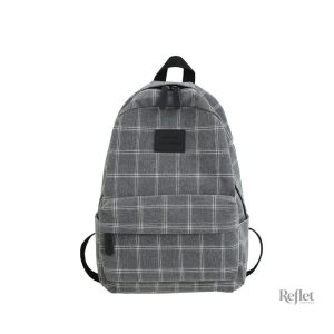 Cartable vintage d'école en cuir élégant