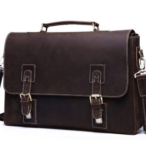 Cartable en cuir vintage élégant et pratique