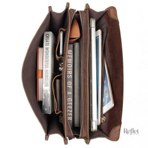 Sac en cuir style vintage pour homme