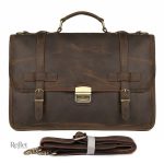 Cartable en cuir rétro pour un look élégant
