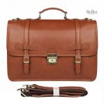 Cartable en cuir vintage avec design intemporel