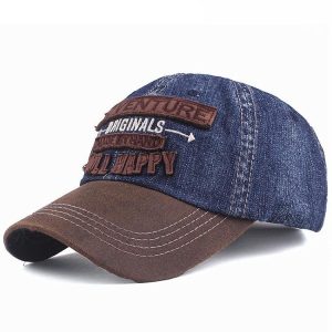 Casquette Jean Vintage classique en denim pour un style rétro