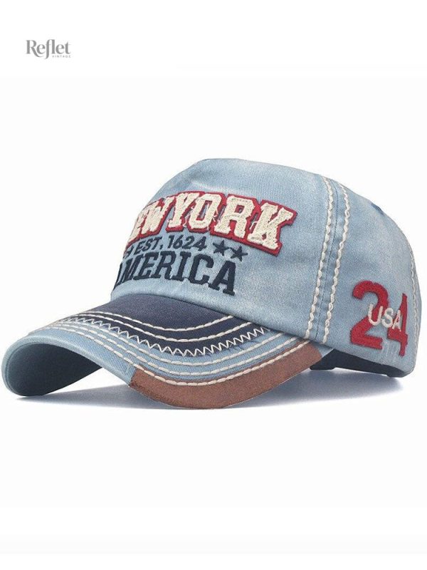 casquette-new-york-vintage-1 Casquette vintage New York en toile légère