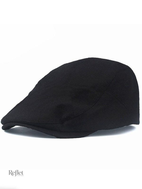 casquette-plate-vintage-1 Casquette plate vintage en tissu classique