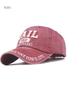 Casquette effet rétro avec visière incurvée