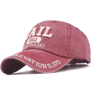 Casquette effet rétro avec visière incurvée