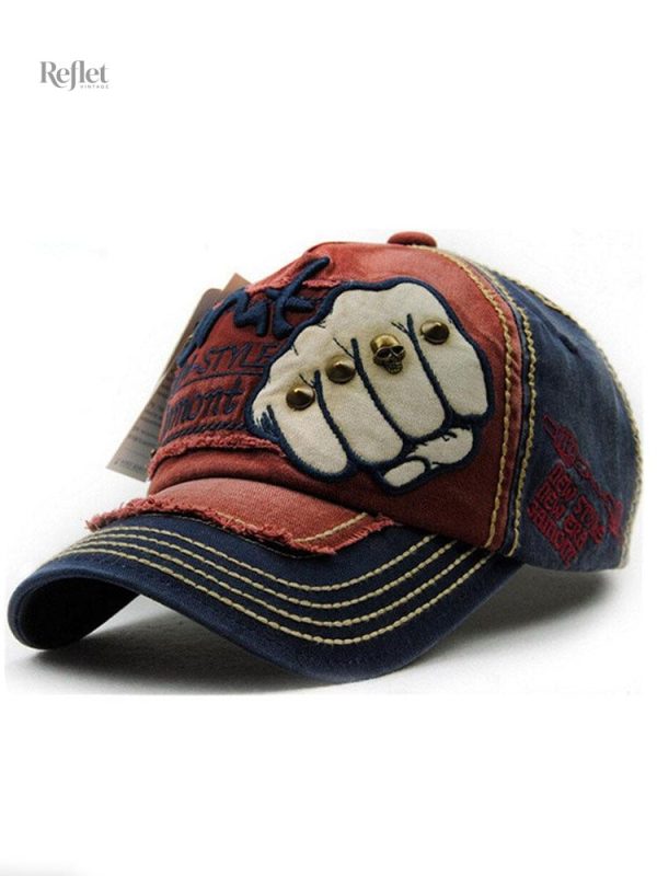 casquette-trucker-tete-de-mort-1 Casquette Trucker avec motif Tête de Mort stylisé