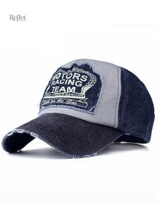 Casquette vintage de motor racing, style rétro et sportif