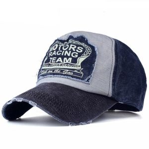 Casquette vintage de motor racing, style rétro et sportif