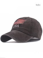 Casquette vintage USA en coton, style rétro