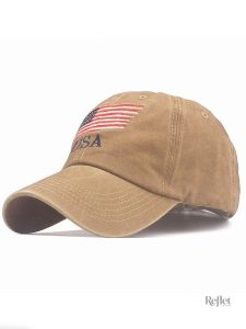 Casquette USA à motif vintage, look décontracté