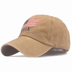Casquette USA à motif vintage, look décontracté