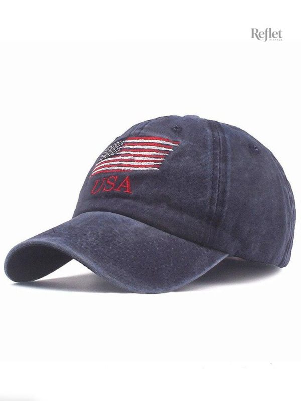 Casquette rétro américaine, accessoire tendance