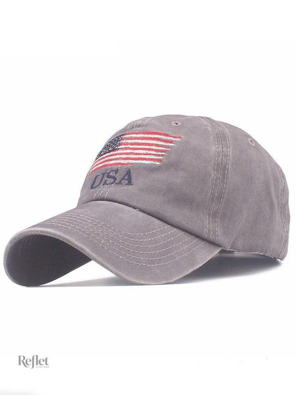 Casquette vintage, modèle USA, couleur classique