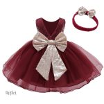 Robe de fête pour bébé à l'apparence royale