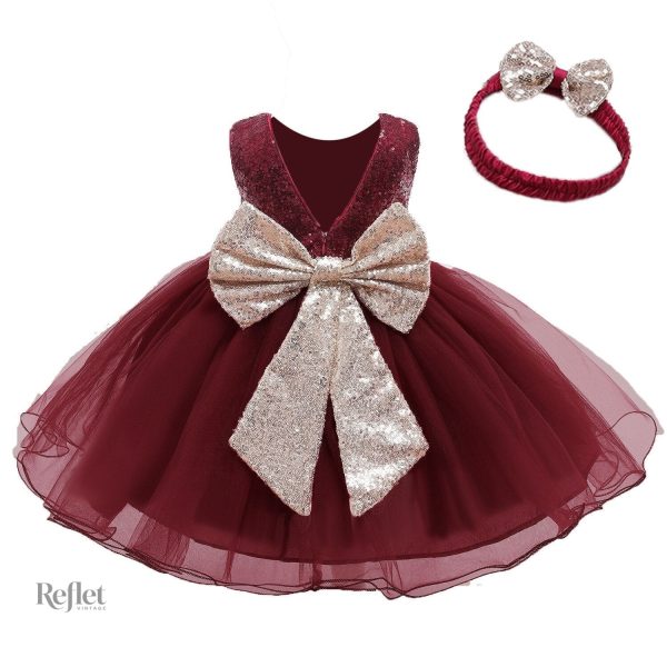 Robe de fête pour bébé à l'apparence royale