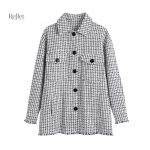 Chemise vintage femme à carreaux noirs