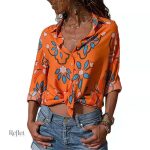Chemise Vintage Femme à Fleurs