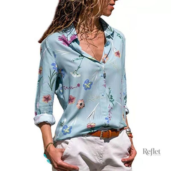 Mode Vintage Femme : Chemise A Fleurs