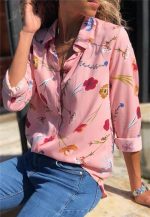 Chemise Élégante à Fleurs pour Femme