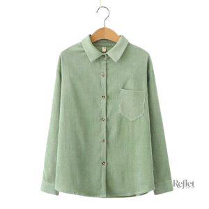 Chemise femme vintage couleur beige douce