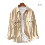 Chemise en jean délavée pour femme