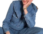 Chemise en jean vintage pour femme