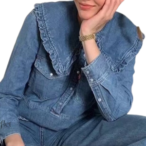 Chemise en jean vintage pour femme