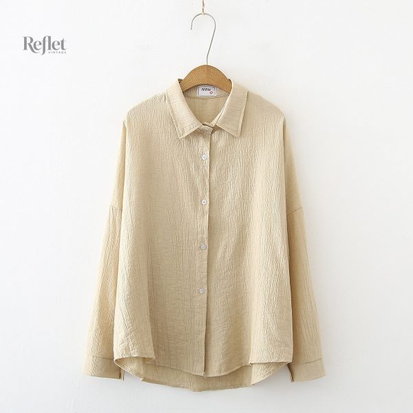 Chemise Vintage Femme à manches longues