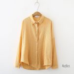 Chemise à manches longues au style vintage