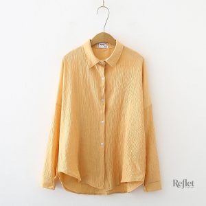 Chemise rétro femme avec manches longues