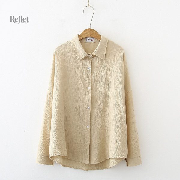 Style intemporel : chemise femme vintage à manches longues