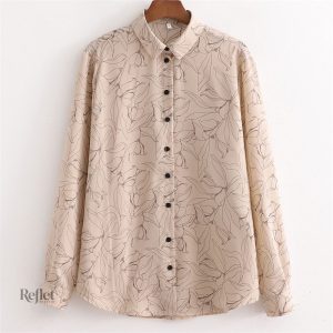 Chemise vintage femme à motif élégant