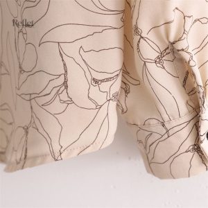 Chemise à motifs rétro pour un style unique