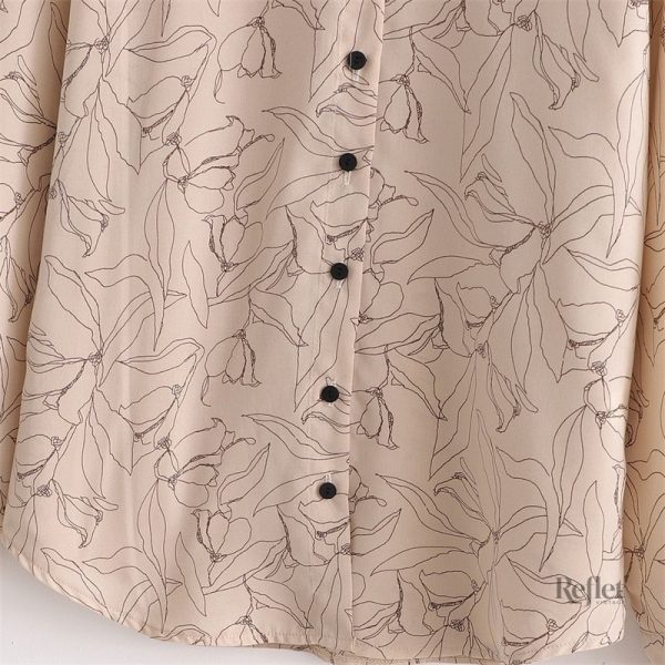Chemise vintage tendance pour femme, motifs colorés