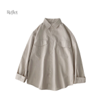 Chemise femme vintage avec col et manches longues