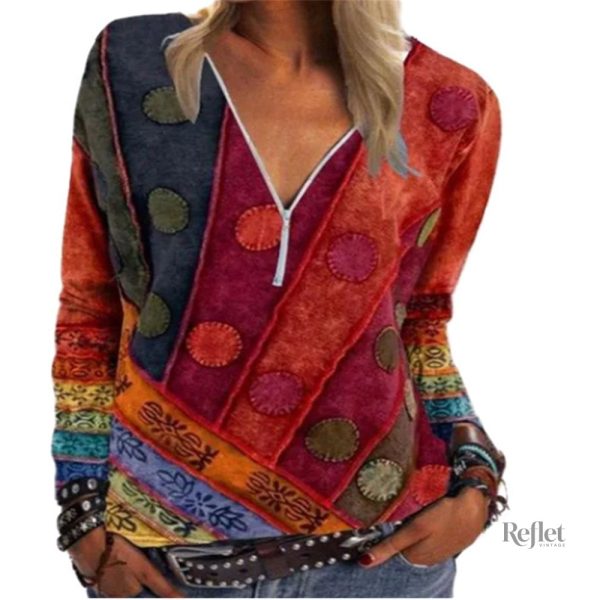 Chemise femme vintage années 70