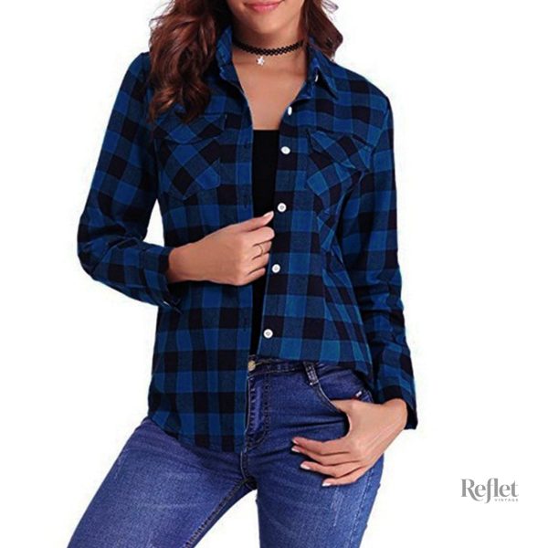 Chemise femme, look vintage années 80 tendance