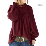 Chemise femme style vintage avec boutons et col classique