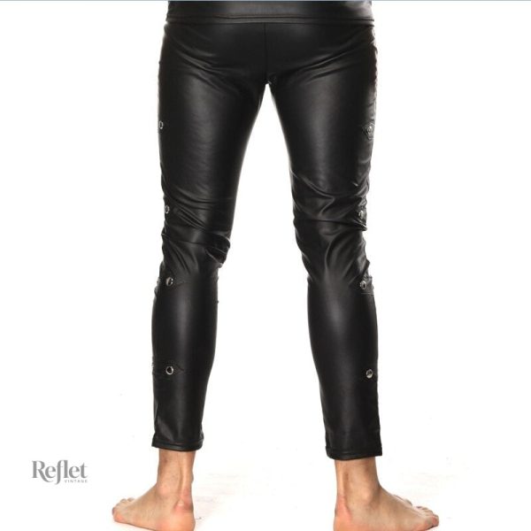 Cuir vintage pour moto homme pantalon