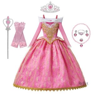 Robe de princesse pour jeune fille, style féerique