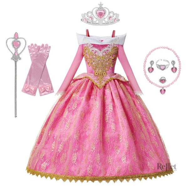 Robe de princesse pour jeune fille, style féerique